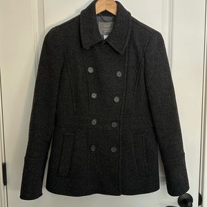 J. Crew Wool Stadium Cloth Coat, Lined, Pockets, Size 6